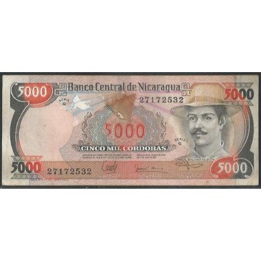 Nicaragua, 5.000 Cordobas L1985 (87) P146