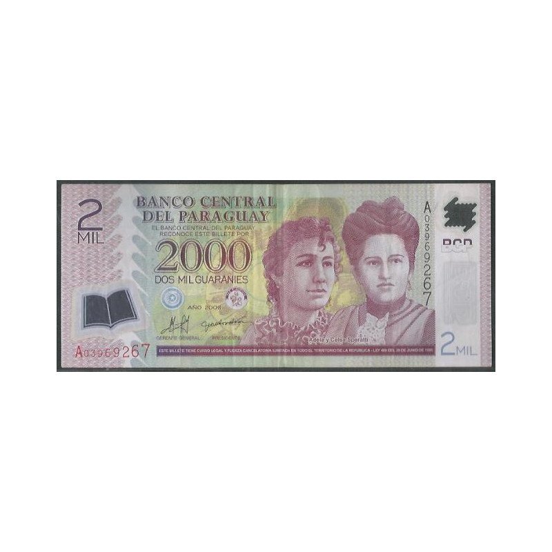 Paraguay, 2.000 Guaranies 2008 P228a