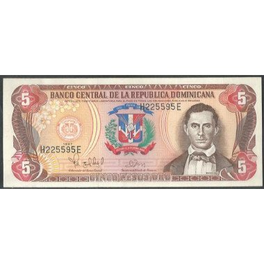 Rep. Dominicana, 5 Pesos 1997 P152b