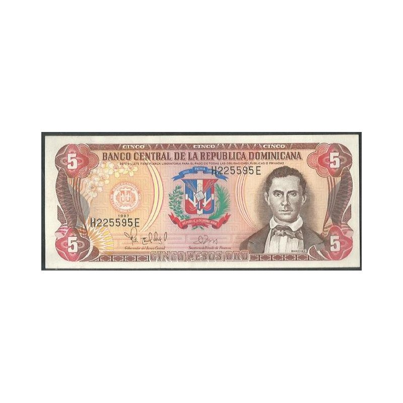 Rep. Dominicana, 5 Pesos 1997 P152b