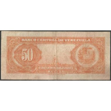 Venezuela, 50 Bolivares 11 Mar 1960 H 6 Dig P33c