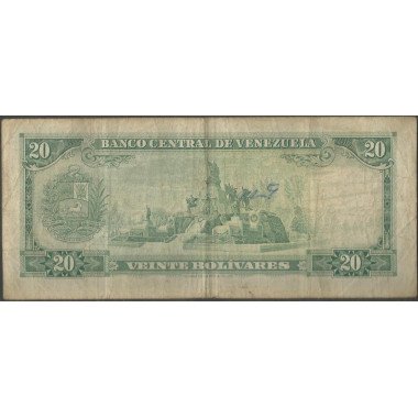 Venezuela, 20 Bolivares 29 Ene 1974 C7 P46e