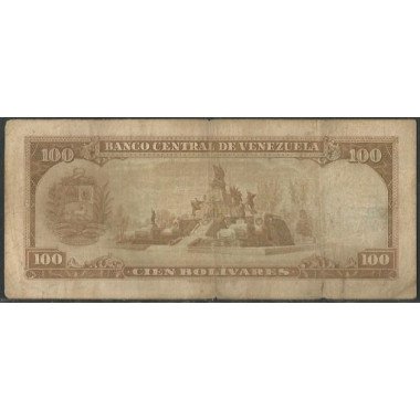 Venezuela, 100 Bolivares 78 May 1963 N 7 Dig P48a