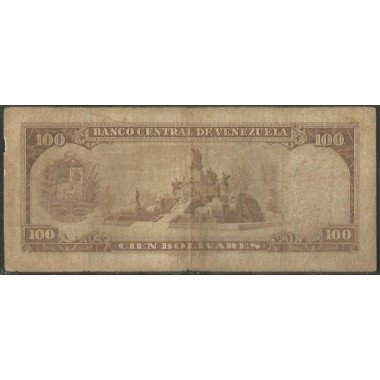 Venezuela, 100 Bolivares 6 Feb 1973 E 7 Dig P48j