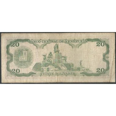 Venezuela, 20 Bolivares 10 Feb 1998 E 8 Dig P63f