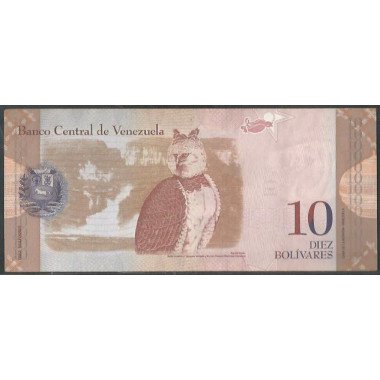 Venezuela, 10 Bolivares 29 Oct 2013 W 8 Dig P90d