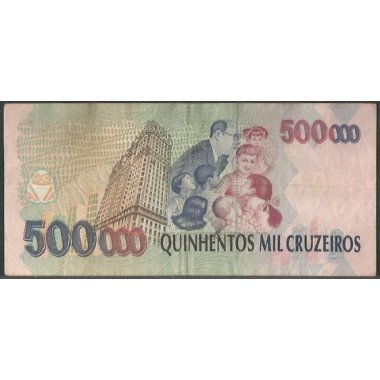 Brasil, 500 Cruzeiros Reais ND1993 Firma 32 P239a