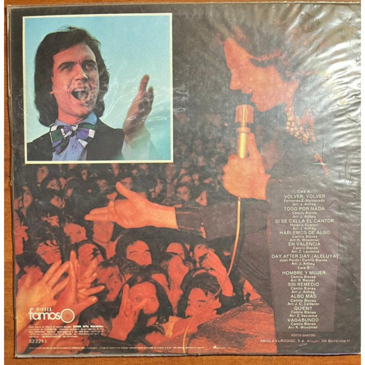 Camilo Sesto- Algo Mas 1973 - Colombia 1973 reverso
