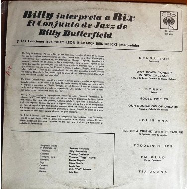 The Billy Butterfield Jazz Band - Billy Plays Bix