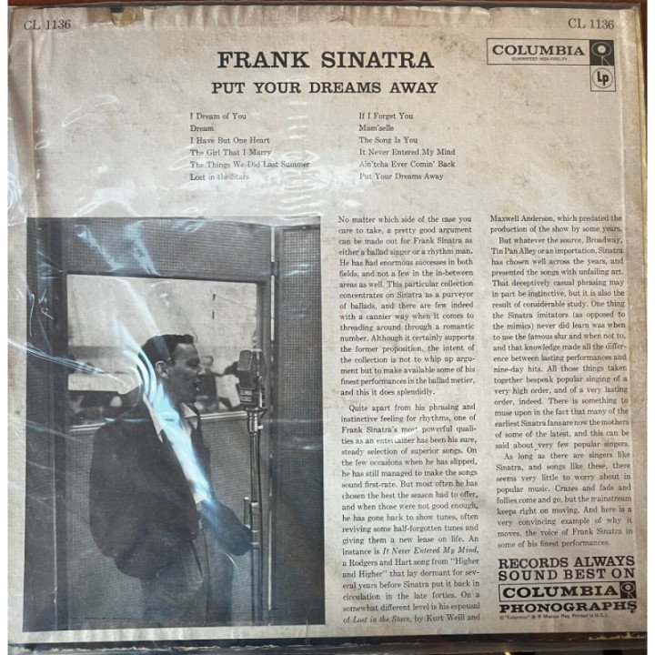 Frank Sinatra - Put Your Dreams Away USA reverso