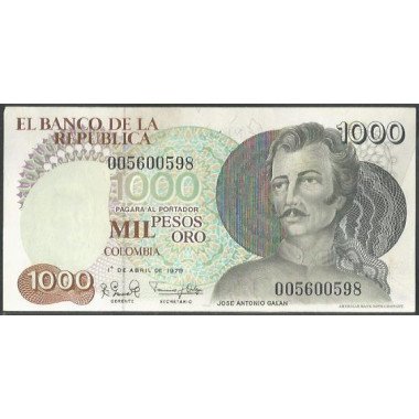 Billete de 1.000 Pesos 1 Abr 1979 BGW411