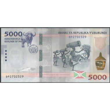 Burundi, 5.000 Francs 7 Nov 2022 P58