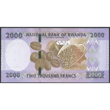 Rwanda, 2.000 Francs 28 Jun 2024 P44