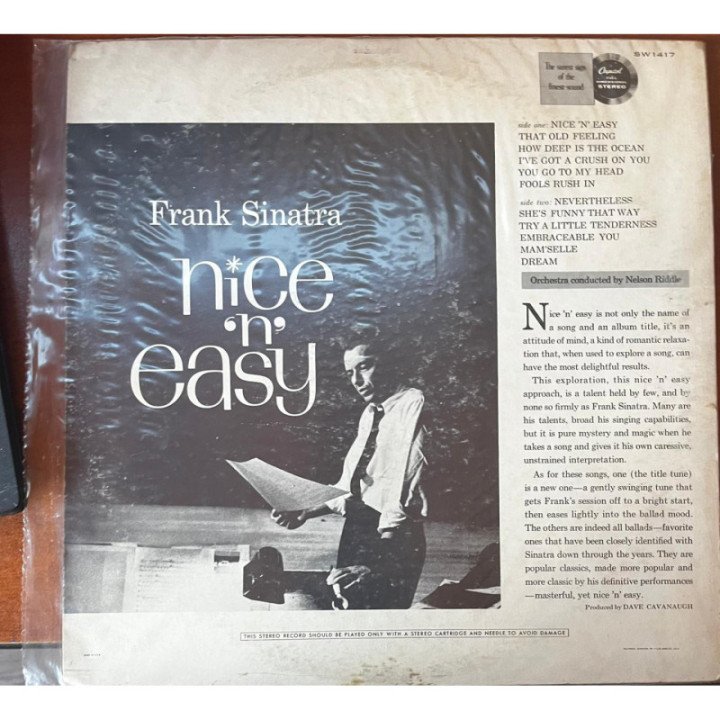 Frank Sinatra - Nice 'n' Easy - USA 1960 reverso