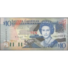 St. Vincent 10 Dollars ND2003 P43v