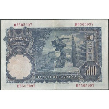 España, 500 Pesetas 15 Nov 1951 P142a