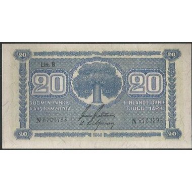 Finlandia, 20 Markka 1945 P78a