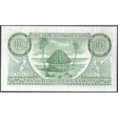 Samoa Occidental, 10 Shillings ND2020 P13CS
