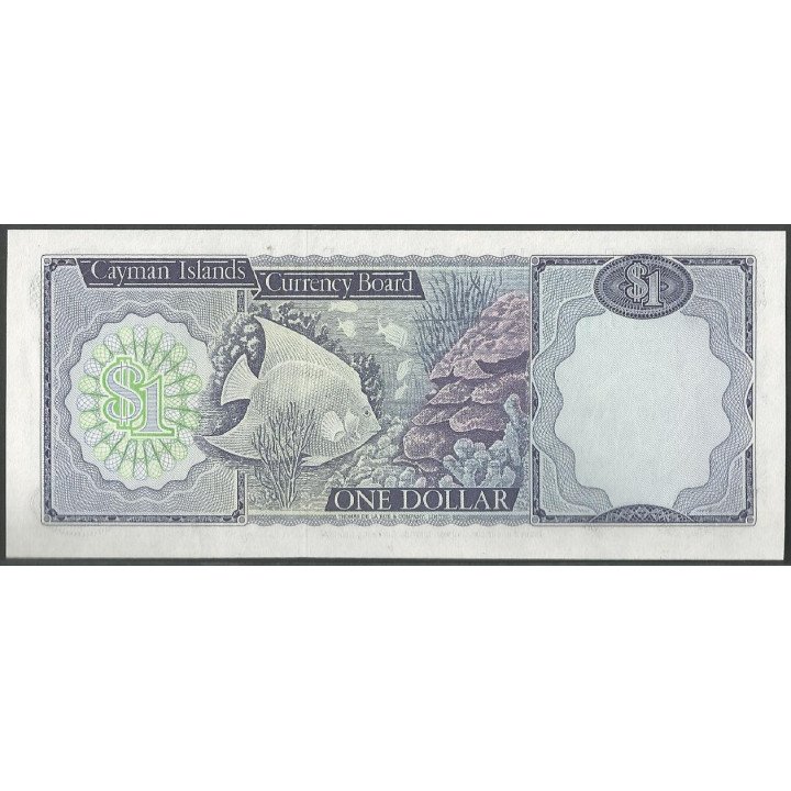 Islas Cayman 1 Dollar L1974 (85) A/3 P5b reverso