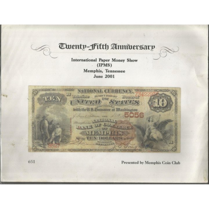 IPMS - National Currency 10 Dollars 1897 Fascimil Memphis show 2001