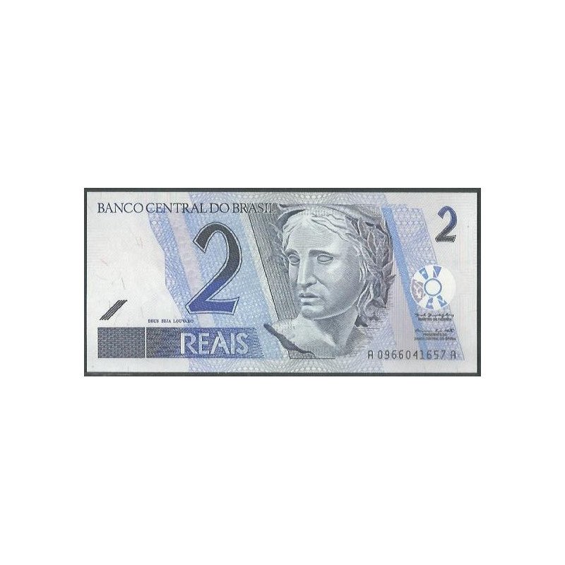 Brasil, 2 Reales ND2001- Firma 39 A P249a