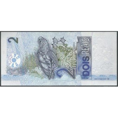 Brasil, 2 Reales ND2001- Firma 39 A P249a