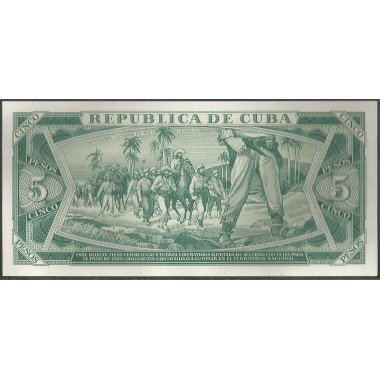 Cuba, 5 Pesos 1988 P103d