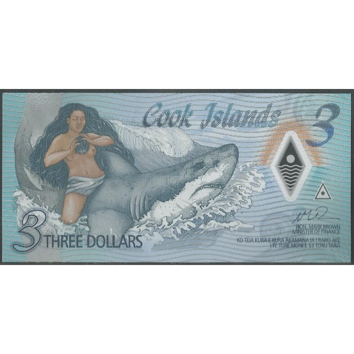 Islas Cook 3 Dollars ND2021 P11