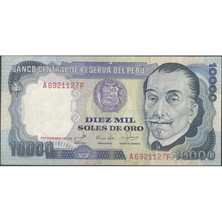 Peru 10.000 Soles 5 Nov 1981 P120
