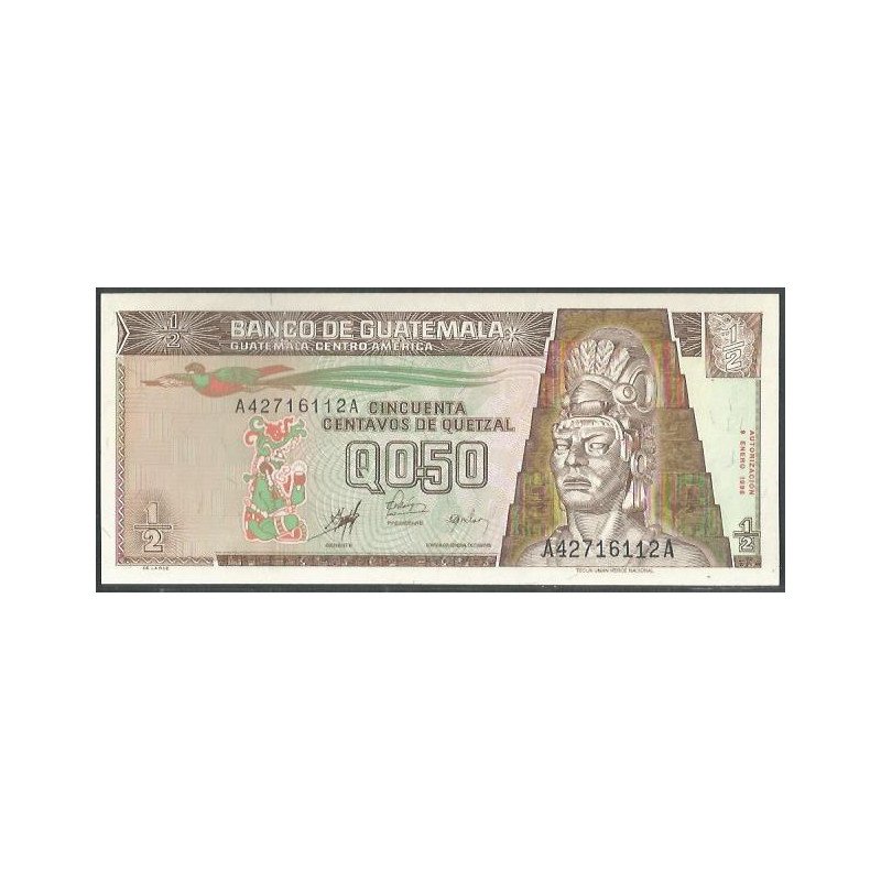 Guatemala, 50 Centavos 9 Ene 1998 P98