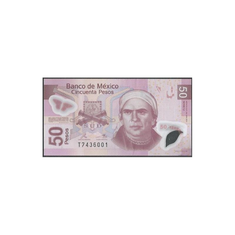 Mexico, 50 Pesos 24 Jun 2011 Serie U P123u