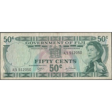 Fiji, 50 Cents ND1969 P58a