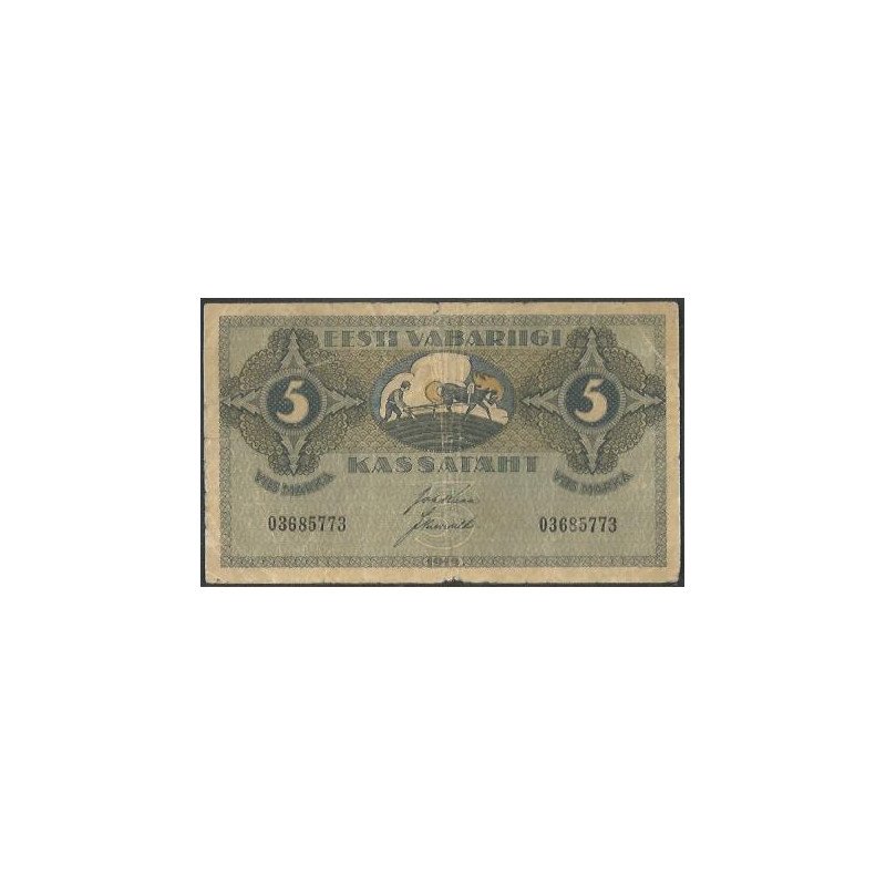 Estonia, 5 Markka 1919 P45a