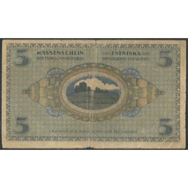 Estonia, 5 Markka 1919 P45a