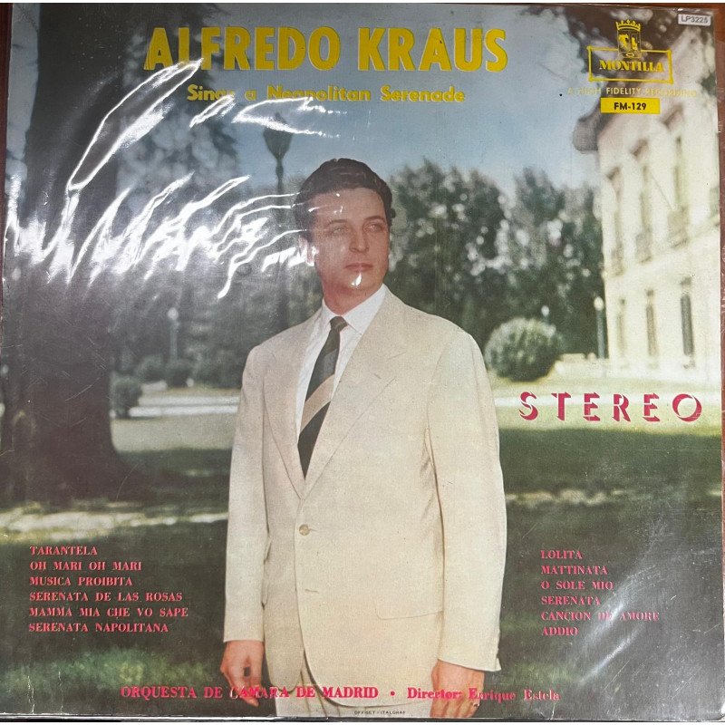 Alfredo Kraus  - Sings a Neapolitan Serenade