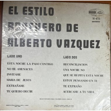 Alberto Vazquez - El Estilo Ranchero de Alberto Vazquez