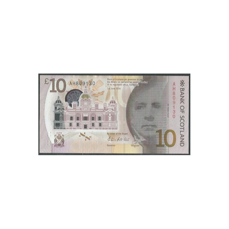 Escosia, 10 Pounds 1 Jun 2016 P131