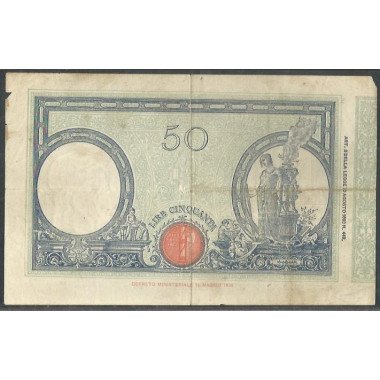 Italia, 50 Liras 17 Feb 1930 P47b