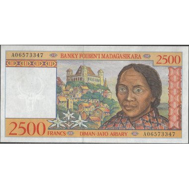 Madagascar, 2.500 Francs ND1998 P81