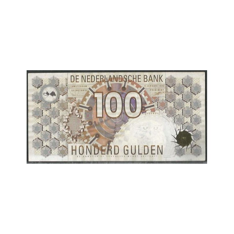 Holanda, 100 Gulden 9 Ene 1992 P101