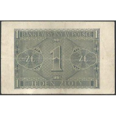 Polonia, 1 Zloty 1 Ago 1941 P99