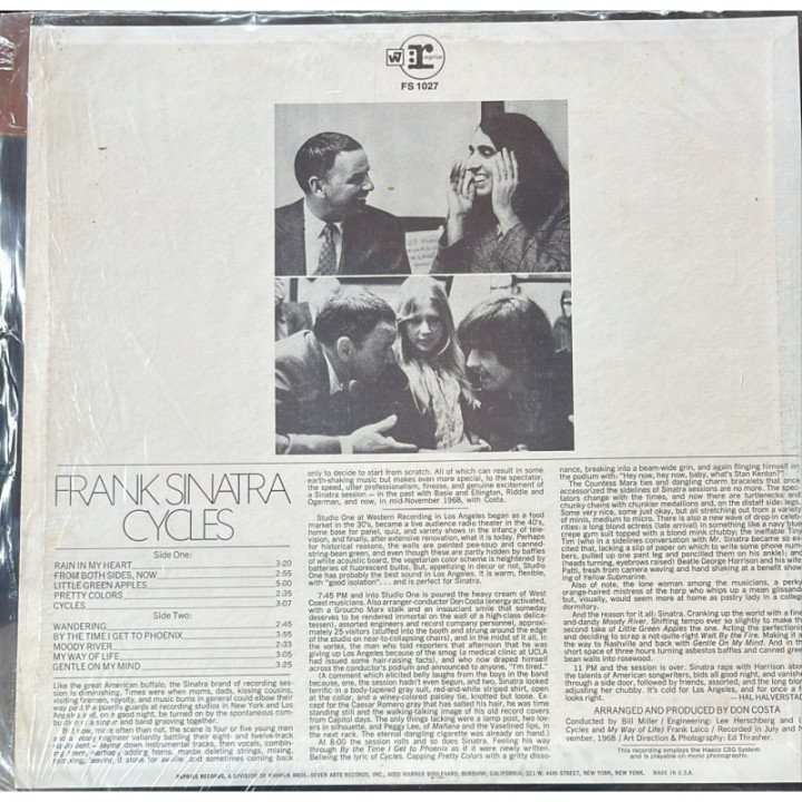 Frank Sinatra - Frank Sinatra Cycles - USA 1968 reverso