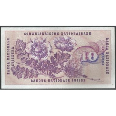 Suiza, 10 Franken 5 Ene 1970 P45p