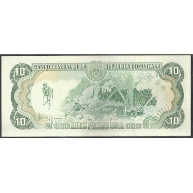 Rep. Dominicana, 10 Pesos 1990 P132