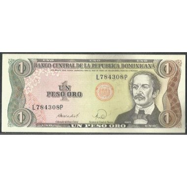 Rep. Dominicana, 1 Peso 1988 P126c