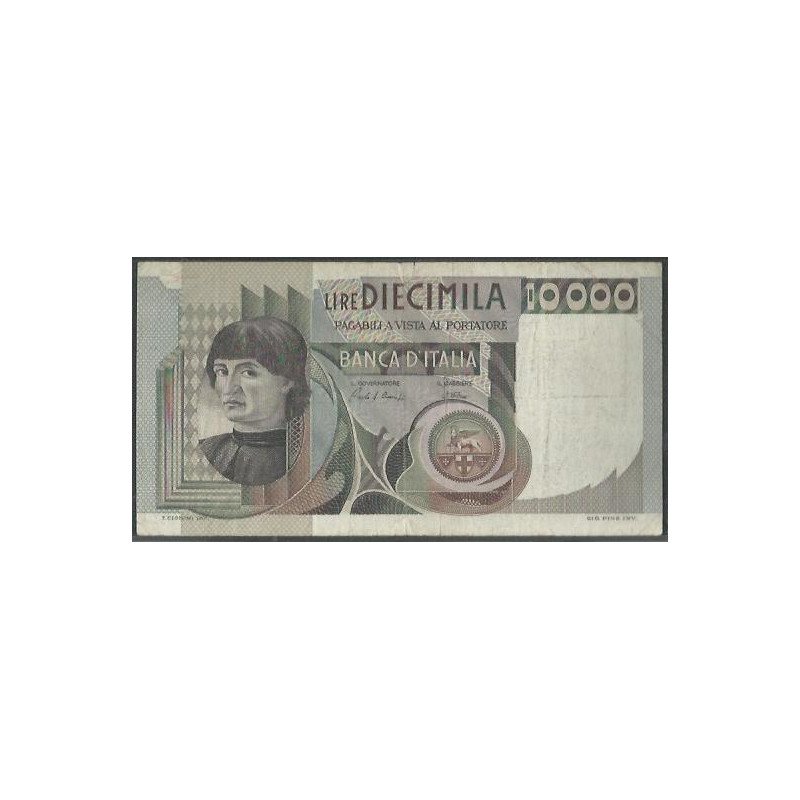 Italia, 10.000 Liras 6 Sep 1980 P106b