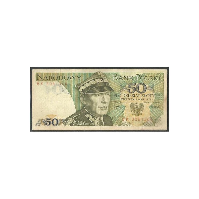 Polonia, 50 Zlotych 9 May 1975 P142a