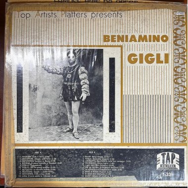 Beniamino Gigli - Top Artist Platters presents