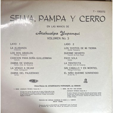 Atahualpa Yupanqui - Selva, Pampa y Cerro