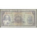 Billete de 20 Pesos 2 Ene 1963 BGW221